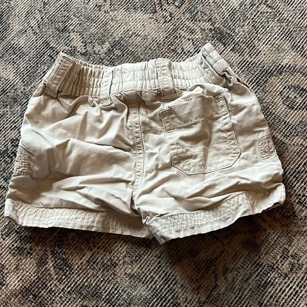 Kids Polo Ralph Lauren Beige‎ Pull On Shorts // 3mo
